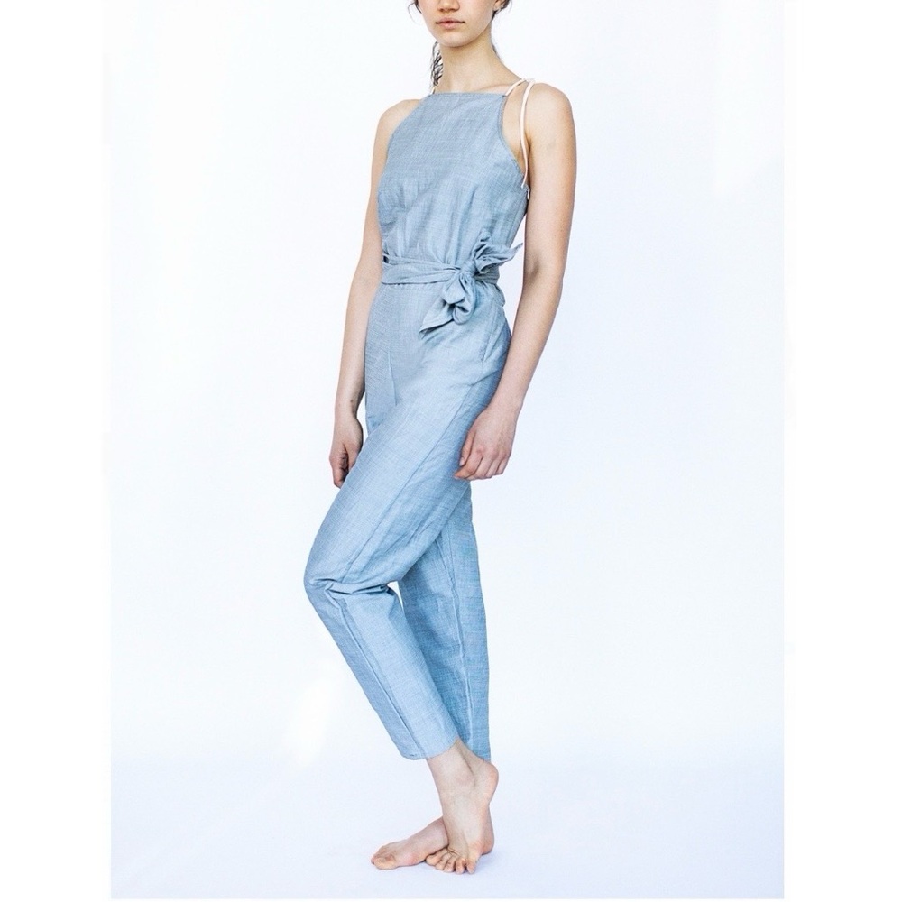 Hackwith Design House Light Blue Jumpsuit - image 1
